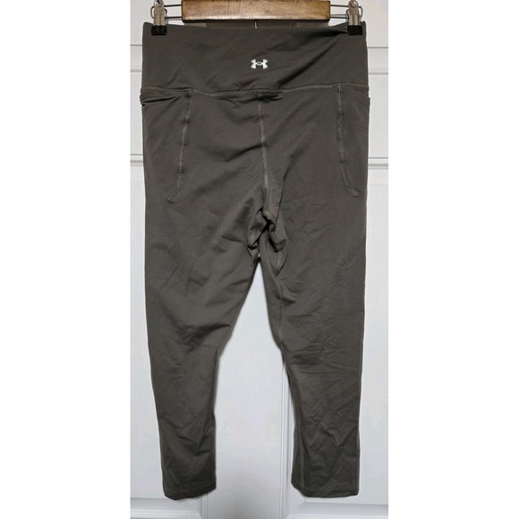 Under Armour Womens Leggings Black Gray‎ Size Medium Athletic - Picture 2 of 3